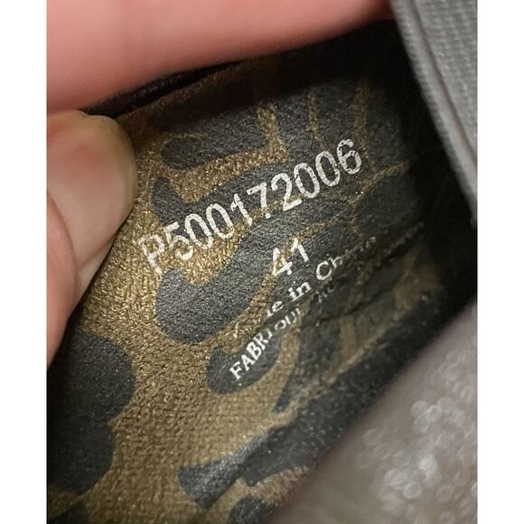 FLY London Black Leather Yale Shoes 41 US 10 Mary Janes Wedge - Picture 10 of 10